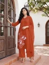 Sargam By Ossm Mal Chanderi Kurti With Bottom Dupatta